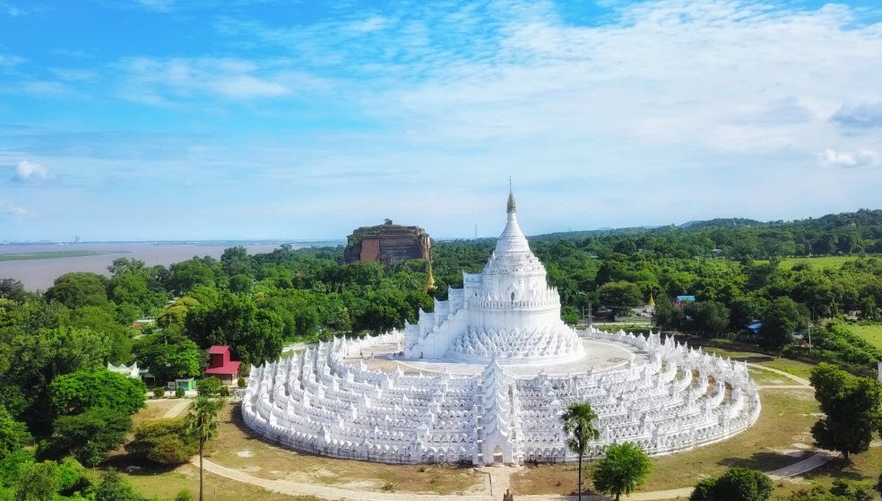 Hsinbyume Pagoda, Mingun, Sagaing Region, Myanmar